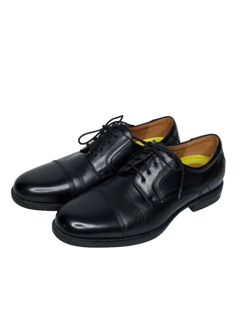 Florsheim Cap Toe Oxford Shoes 10 D Black Leather Dress Business